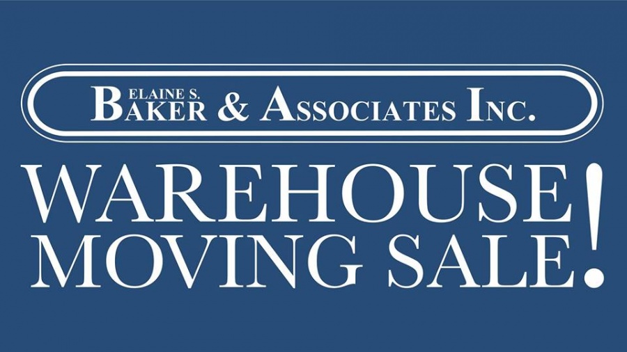 Elaine S Baker & Associates Warehouse Moving Sale